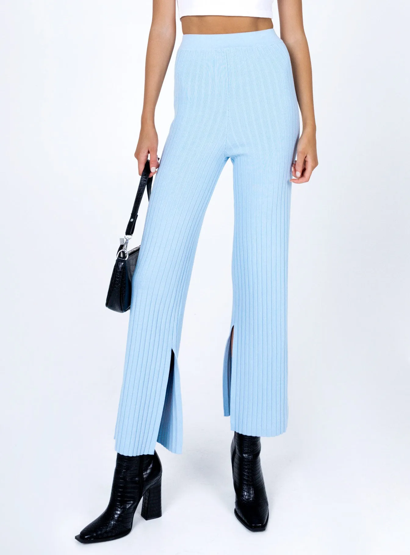 Allen Ribbed Pants Blue