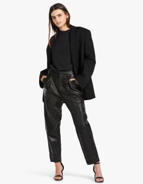 Becky Leather Trouser - Black