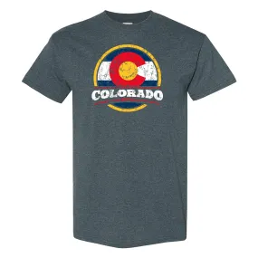 Colorado Distressed Circle T-Shirt - Dark Heather