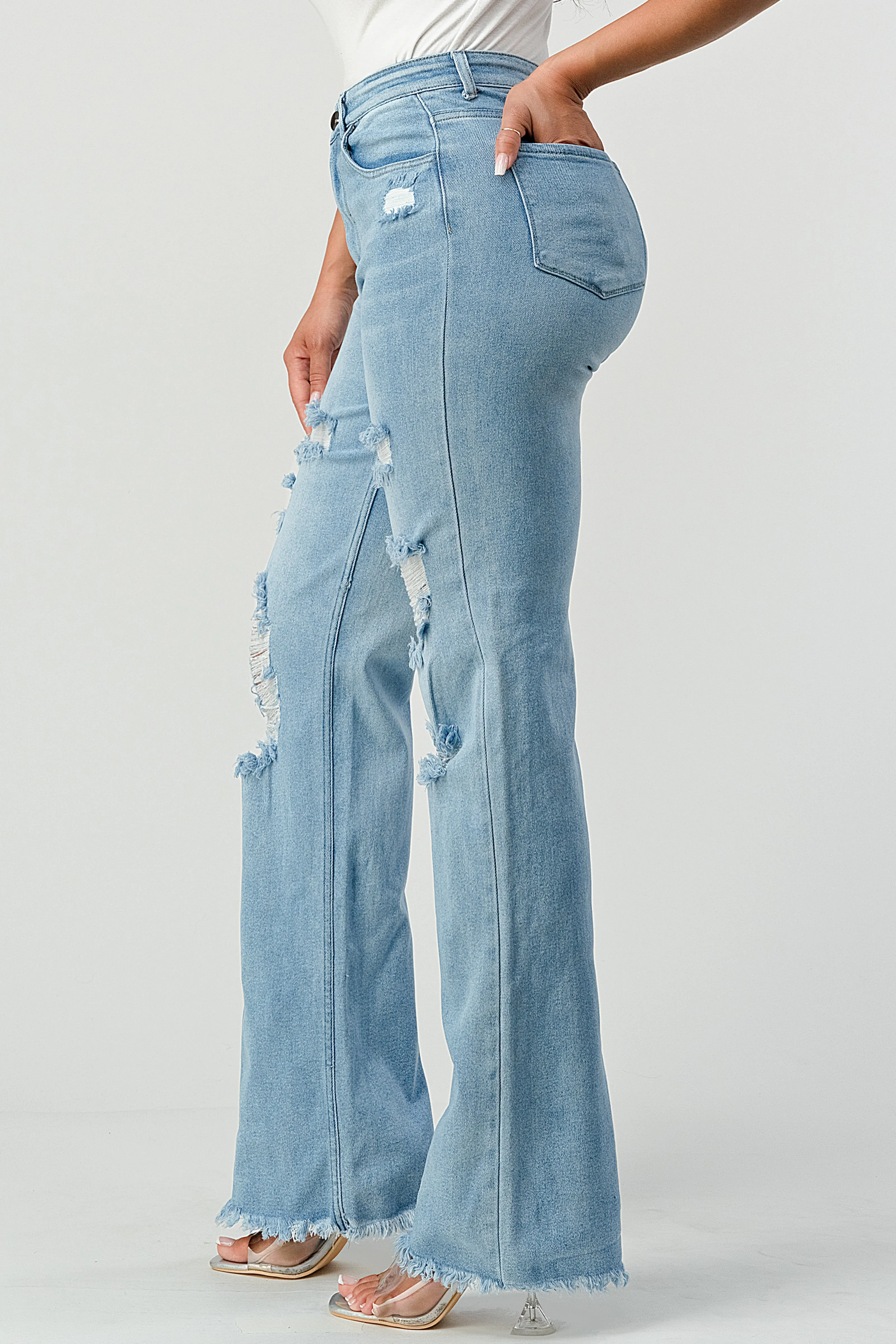 LM-034 WIDE LEG JEANS LIGHT