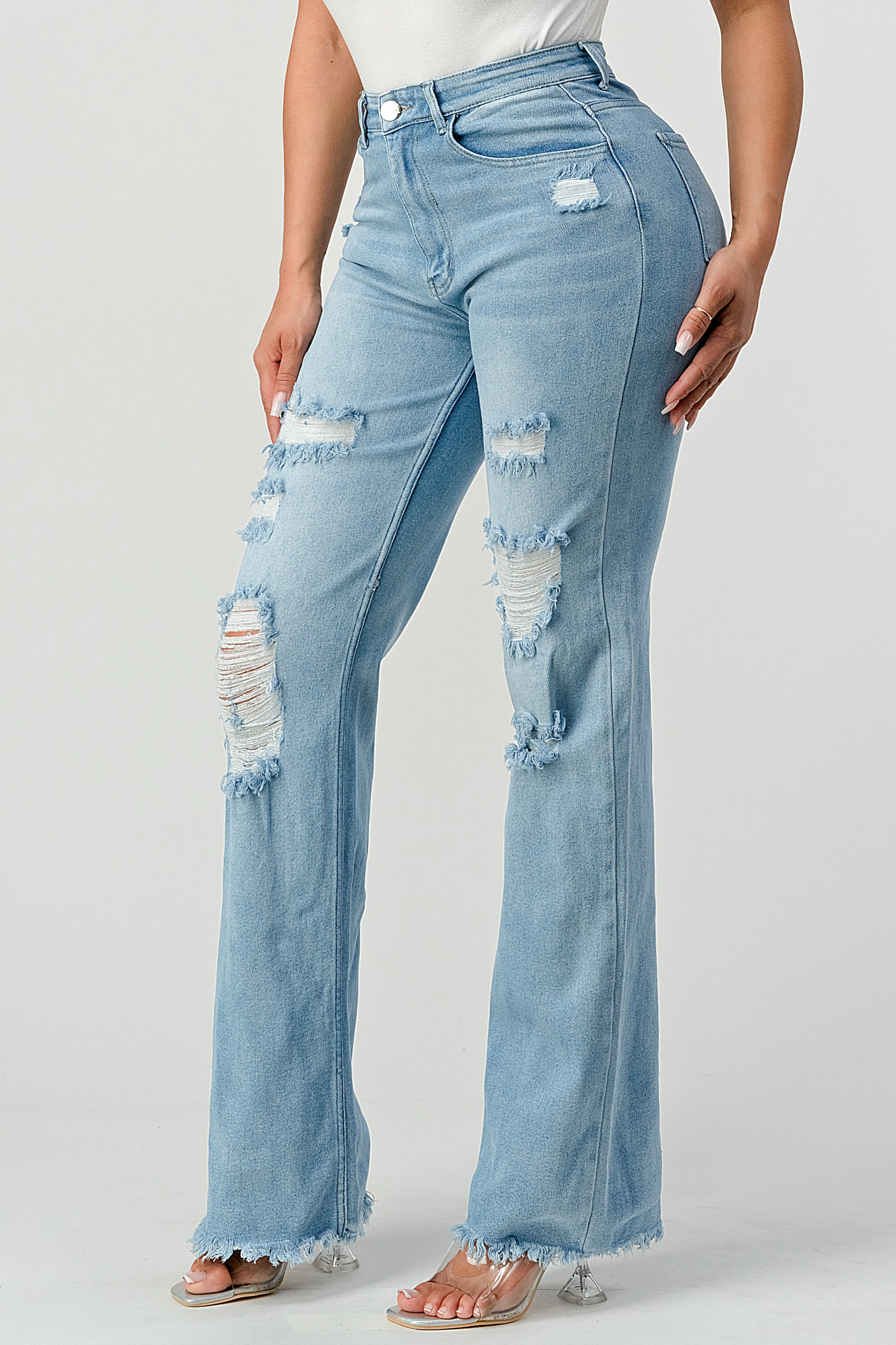 LM-034 WIDE LEG JEANS LIGHT