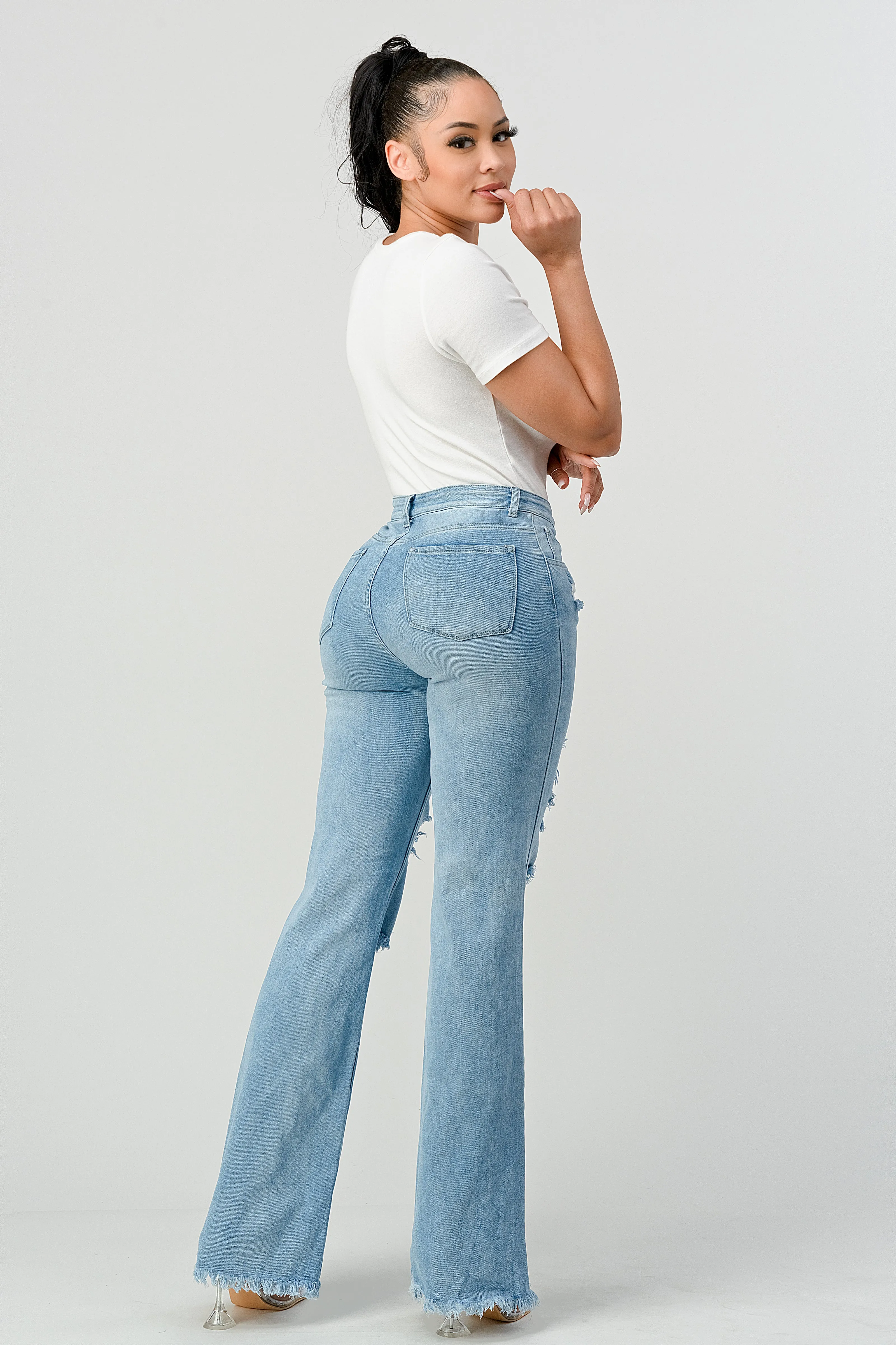 LM-034 WIDE LEG JEANS LIGHT