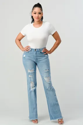 LM-034 WIDE LEG JEANS LIGHT